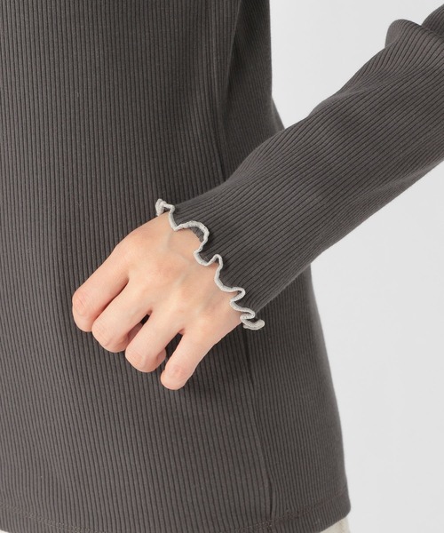 studio CLIP（スタディオクリップ）の「配色メロープルオーバー（Tシャツ/カットソー・レディース・オフホワイト/カーキ/サックスブルー/スモーク・MEDIUM/LARGE）」の12枚目の写真