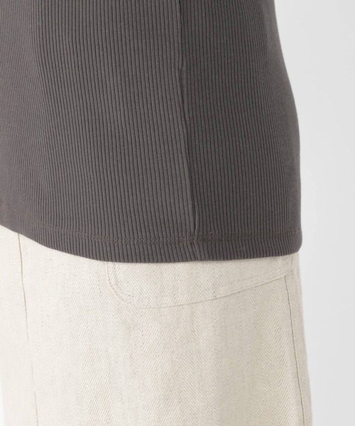 studio CLIP（スタディオクリップ）の「配色メロープルオーバー（Tシャツ/カットソー・レディース・オフホワイト/カーキ/サックスブルー/スモーク・MEDIUM/LARGE）」の8枚目の写真