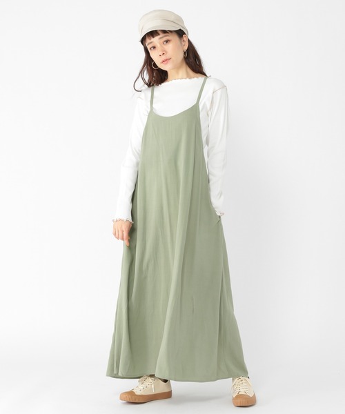 studio CLIP（スタディオクリップ）の「配色メロープルオーバー（Tシャツ/カットソー・レディース・オフホワイト/カーキ/サックスブルー/スモーク・MEDIUM/LARGE）」の11枚目の写真