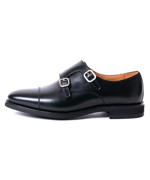 美品 バーウィック Berwick ダブルモンク 黒 8 ビブラム Berwick 1707 ビジネスシューズ バーウィック ダブルモンク 5117