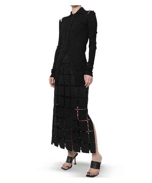 LE CIEL BLEU（ルシェルブルー）の「Rib Polo Neck Top（Tシャツ 