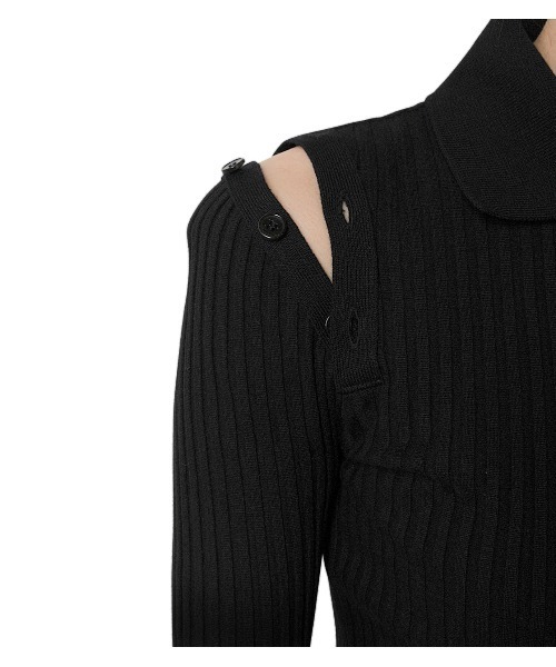 LE CIEL BLEU（ルシェルブルー）の「Rib Polo Neck Top（Tシャツ 