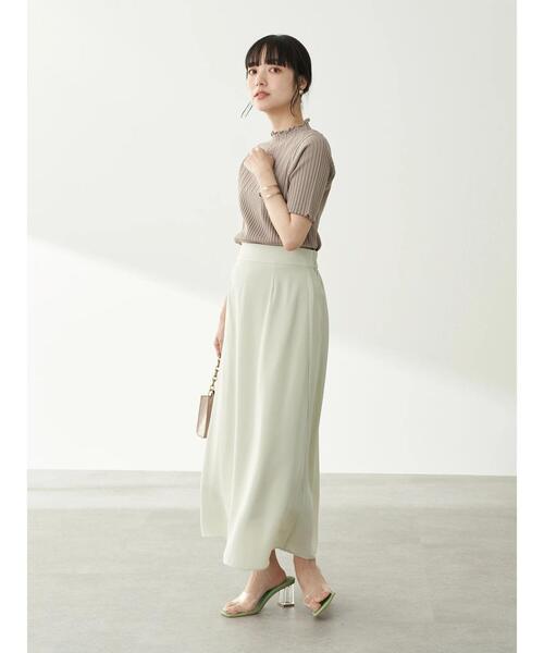 earth music&ecology（アースミュージックアンドエコロジー）の「透かし編みニットプルオーバー(メロー) ＊（ニット/セーター・レディース・ライトグレー/アイボリー/モカ/ピンクベージュ・S/M）」の17枚目の写真