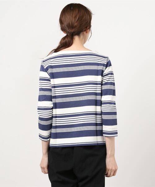 nougatine(ヌガティーヌ)の「【nougatine】ボートネック8分袖プルオーバー(スウェット・レディース・ブラック系その他/ブルー系その他/キャメル・FREE)」の17枚目の写真