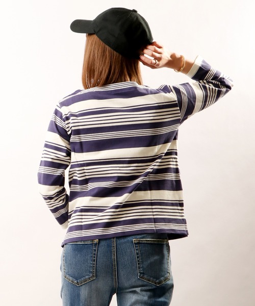 nougatine(ヌガティーヌ)の「【nougatine】ボートネック8分袖プルオーバー(スウェット・レディース・ブラック系その他/ブルー系その他/キャメル・FREE)」の10枚目の写真