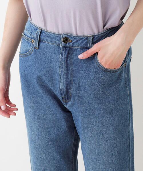 SHOO・LA・RUE（シューラルー）の「◆カットオフストレートデニムパンツ（デニムパンツ・レディース・ネイビー/ブルー・02/03）」の10枚目の写真