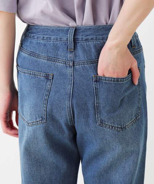 SHOO・LA・RUE（シューラルー）の「◆カットオフストレートデニムパンツ（デニムパンツ・レディース・ネイビー/ブルー・02/03）」の9枚目の写真