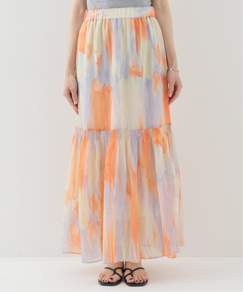 JOINT WORKS（ジョイントワークス）の「J-ヨウリュウプリントティアードスカート（スカート・レディース・オレンジ/サックスブルー・FREE）」の22枚目の写真