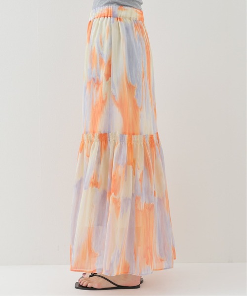 JOINT WORKS（ジョイントワークス）の「J-ヨウリュウプリントティアードスカート（スカート・レディース・オレンジ/サックスブルー・FREE）」の17枚目の写真