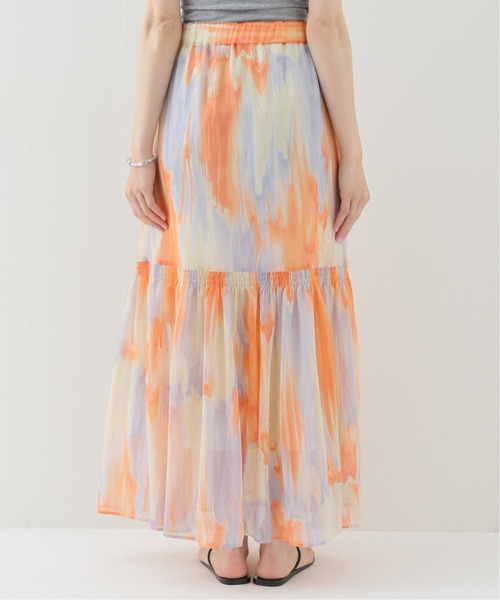JOINT WORKS（ジョイントワークス）の「J-ヨウリュウプリントティアードスカート（スカート・レディース・オレンジ/サックスブルー・FREE）」の10枚目の写真