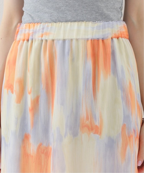 JOINT WORKS（ジョイントワークス）の「J-ヨウリュウプリントティアードスカート（スカート・レディース・オレンジ/サックスブルー・FREE）」の15枚目の写真