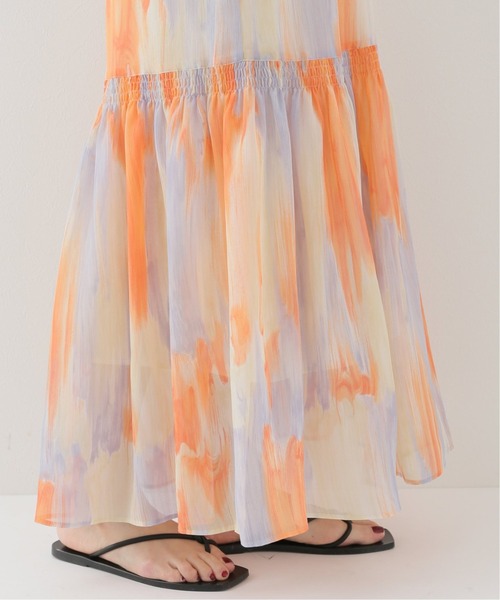 JOINT WORKS（ジョイントワークス）の「J-ヨウリュウプリントティアードスカート（スカート・レディース・オレンジ/サックスブルー・FREE）」の13枚目の写真