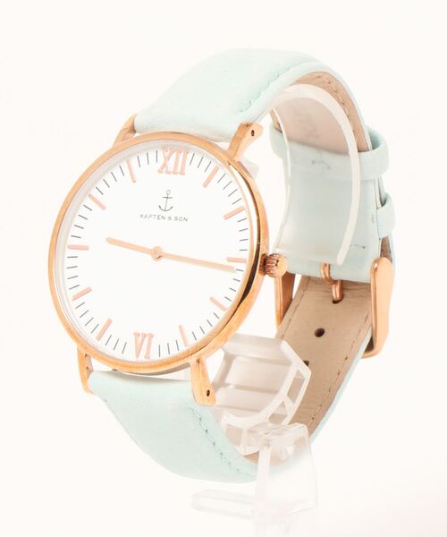 KAPTEN&SON(キャプテンアンドサン)の「【KAPTEN&SON】ゴールド 40mm ブラック レザーバンド(アナログ腕時計・レディース・ライラック/ライトブラウン/ライトブルー/ネイビー・FREE)」の10枚目の写真