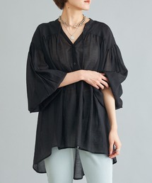 DouDou | 【WEB限定】ギャザーボリュームシャツ(シャツ/ブラウス)