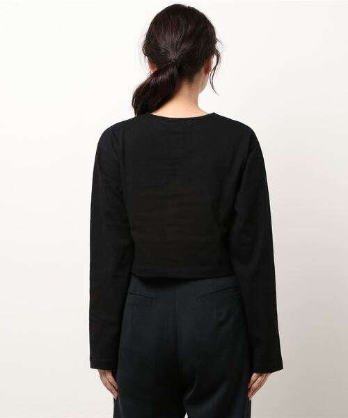 EPIMI E'PIMMY(エピミエピミー)の「コットンチビカーデ(カーディガン/ボレロ・レディース・オレンジ/ミント/ブラック/オフホワイト・MEDIUM)」の13枚目の写真