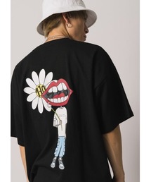 【RE730】なみおくん×マーガレットプリントビッグシルエットTシャツ