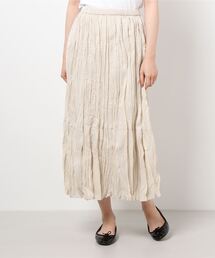 AMERICAN HOLIC | 丈違いクリンクルフラウンススカート　＊(スカート)