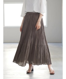 AMERICAN HOLIC | 丈違いクリンクルフラウンススカート　＊(スカート)