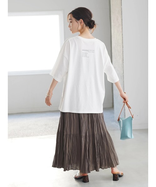 AMERICAN HOLIC(アメリカンホリック)の「丈違いクリンクルフラウンススカート *(スカート・レディース・グレー/ブラック/アイボリー/レッド/ベージュ・M/L)」の17枚目の写真