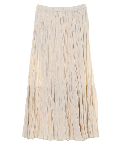 AMERICAN HOLIC(アメリカンホリック)の「丈違いクリンクルフラウンススカート *(スカート・レディース・グレー/ブラック/アイボリー/レッド/ベージュ・M/L)」の19枚目の写真