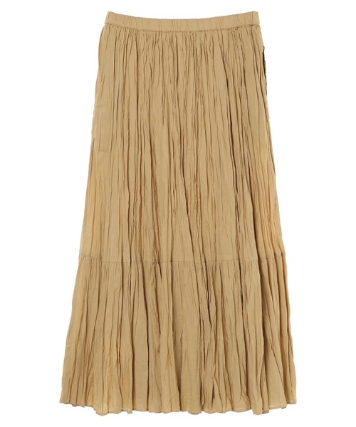 AMERICAN HOLIC(アメリカンホリック)の「丈違いクリンクルフラウンススカート *(スカート・レディース・グレー/ブラック/アイボリー/レッド/ベージュ・M/L)」の10枚目の写真