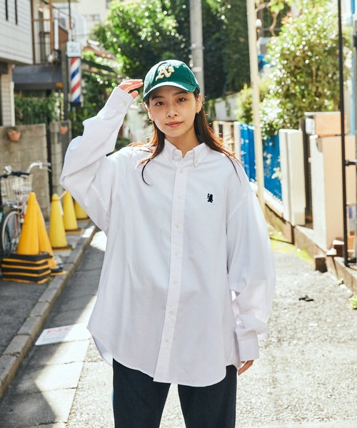 SPOC STORE(スポックストア)の「【SPOC STORE】ワンポイントオックスシャツ(シャツ/ブラウス・メンズ・ホワイト/サックスブルー/イエロー/ライトピンク/グレイッシュブルー・M/L)」の14枚目の写真