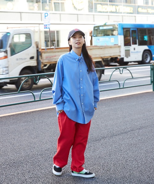 SPOC STORE(スポックストア)の「【SPOC STORE】ワンポイントオックスシャツ(シャツ/ブラウス・メンズ・ホワイト/サックスブルー/イエロー/ライトピンク/グレイッシュブルー・M/L)」の18枚目の写真