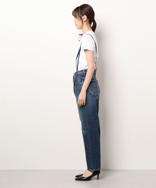 Lee（リー）の「サスペンダー付き タックデニムテーパードパンツ