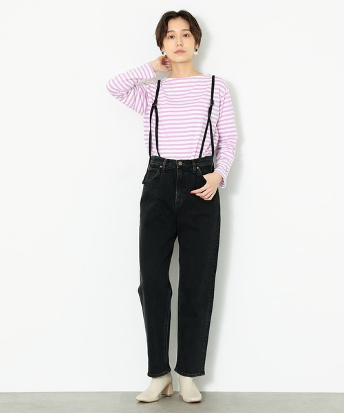 140-150]サスペンダー付きテーパードパンツ(フルレングスパンツ