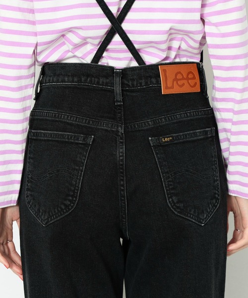 Lee（リー）の「サスペンダー付き タックデニムテーパードパンツ
