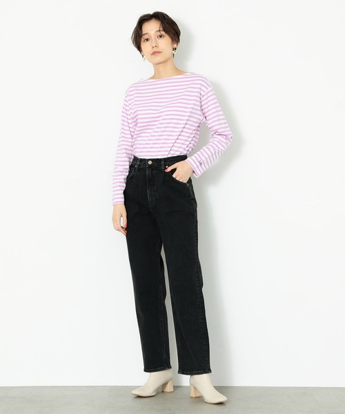 Lee（リー）の「サスペンダー付き タックデニムテーパードパンツ
