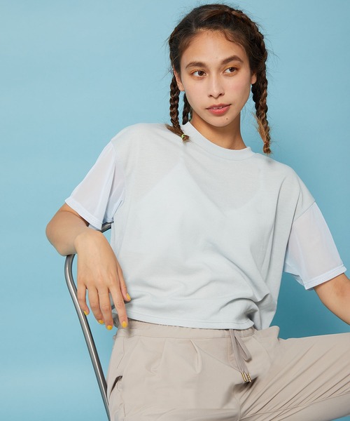 ellesse(エレッセ)の「【ellesse】ELメッシュTEE(Tシャツ/カットソー・レディース・ブラック/グレー・M)」の2枚目の写真