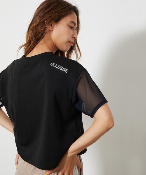 ellesse(エレッセ)の「【ellesse】ELメッシュTEE(Tシャツ/カットソー・レディース・ブラック/グレー・M)」の1枚目の写真