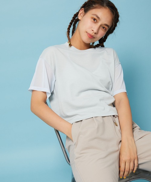 ellesse(エレッセ)の「【ellesse】ELメッシュTEE(Tシャツ/カットソー・レディース・ブラック/グレー・M)」の4枚目の写真