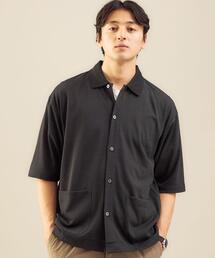 green label relaxing | ＜green label relaxing＞ドライ ウールミックス 前開き ポロシャツ -吸水速乾・ウォッシャブル-(ポロシャツ)