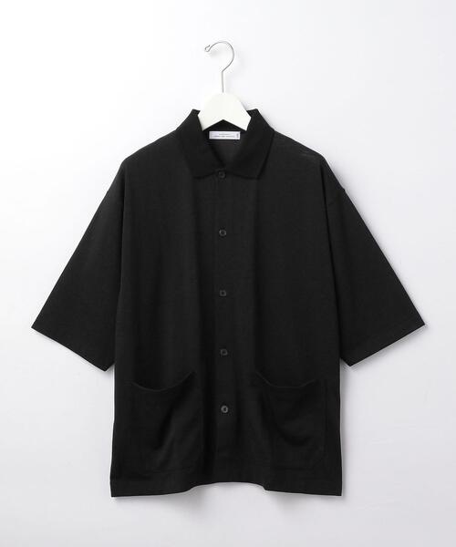 green label relaxing（グリーンレーベルリラクシング）の「OLT＜green label relaxing＞ドライ ウールミックス 前開き ポロシャツ -吸水速乾・ウォッシャブル-（ポロシャツ・メンズ・ターコイズブルー/ブラック/ライトグレー・SMALL/MEDIUM/LARGE）」の16枚目の写真