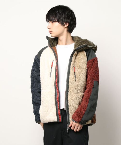 KRIFF MAYER（クリフメイヤー）の「シャギーボアフードJK（その他アウター・メンズ・ナチュラル/カーキ/レンガ/カラフル/グレー/ネイビー/ベージュ・LARGE/MEDIUM/X-LARGE/SMALL）」の7枚目の写真