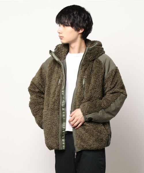 KRIFF MAYER（クリフメイヤー）の「シャギーボアフードJK（その他アウター・メンズ・ナチュラル/カーキ/レンガ/カラフル/グレー/ネイビー/ベージュ・LARGE/MEDIUM/X-LARGE/SMALL）」の4枚目の写真