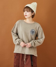 CUBE SUGAR（キューブシュガー）の「綿パイル 裏起毛 裾ドロスト プルオーバー（Tシャツ/カットソー）」