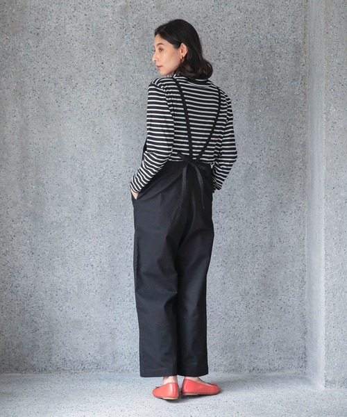 LEPSIM（レプシィム）の「カツラギサロペット　958873（サロペット/オーバーオール・レディース・ブラック/カーキ・FREE）」の8枚目の写真