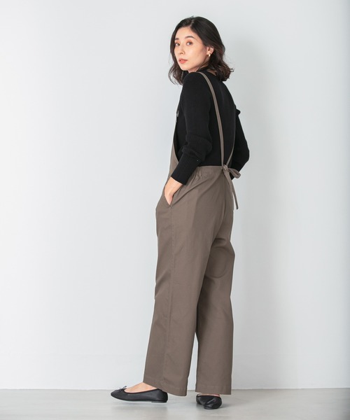 LEPSIM（レプシィム）の「カツラギサロペット　958873（サロペット/オーバーオール・レディース・ブラック/カーキ・FREE）」の13枚目の写真