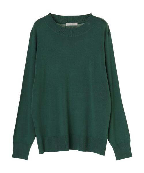 Green Parks(グリーンパークス)の「シアバター クルーネックニットプルオーバー*(ニット/セーター・レディース・ネイビー/レッド/グリーン/アイボリー/杢グレー/グレイッシュベージュ・FREE)」の8枚目の写真