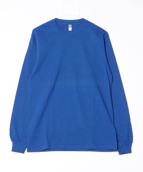 LOS ANGELES APPAREL(ロサンゼルスアパレル)の「『LOS ANGELES APPAREL』LA APPAREL 6.5oz GARMENT DYED CREW L/S TEE - 6.5オンス ガーメントダイ クルーネックTシャツ長袖(Tシャツ/カットソー・メンズ・ブラック/グレー/グリーン/ホワイト/ゴールド/オレンジ/ブルー・X-LARGE/LARGE/MEDIUM/SMALL)」の6枚目の写真