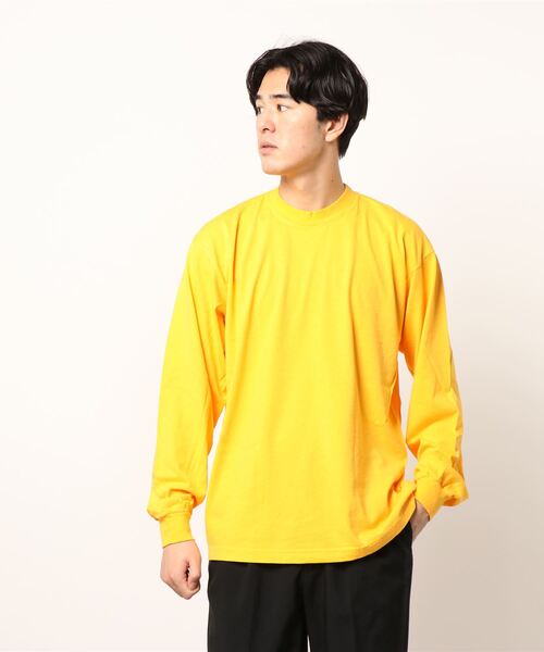 LOS ANGELES APPAREL(ロサンゼルスアパレル)の「『LOS ANGELES APPAREL』LA APPAREL 6.5oz GARMENT DYED CREW L/S TEE - 6.5オンス ガーメントダイ クルーネックTシャツ長袖(Tシャツ/カットソー・メンズ・ブラック/グレー/グリーン/ホワイト/ゴールド/オレンジ/ブルー・X-LARGE/LARGE/MEDIUM/SMALL)」の10枚目の写真