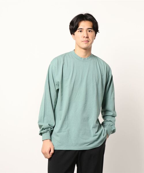 LOS ANGELES APPAREL(ロサンゼルスアパレル)の「『LOS ANGELES APPAREL』LA APPAREL 6.5oz GARMENT DYED CREW L/S TEE - 6.5オンス ガーメントダイ クルーネックTシャツ長袖(Tシャツ/カットソー・メンズ・ブラック/グレー/グリーン/ホワイト/ゴールド/オレンジ/ブルー・X-LARGE/LARGE/MEDIUM/SMALL)」の12枚目の写真