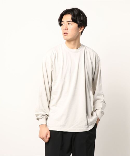 LOS ANGELES APPAREL(ロサンゼルスアパレル)の「『LOS ANGELES APPAREL』LA APPAREL 6.5oz GARMENT DYED CREW L/S TEE - 6.5オンス ガーメントダイ クルーネックTシャツ長袖(Tシャツ/カットソー・メンズ・ブラック/グレー/グリーン/ホワイト/ゴールド/オレンジ/ブルー・X-LARGE/LARGE/MEDIUM/SMALL)」の13枚目の写真