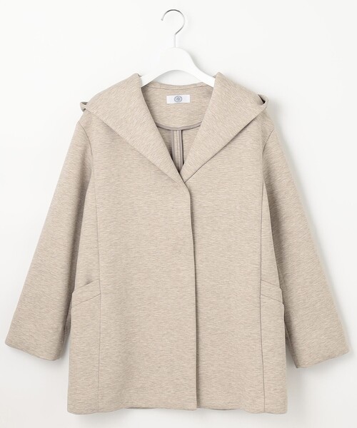ジェイプレスタグ付　【洗える】フーデッドダンボール アウター J.PRESS（ジェイプレス）の「【洗える】フーデッドダンボール