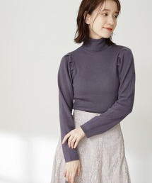 N.（N. Natural Beauty Basic） | ◆ウールベーシックパワショルタートルネックニット(ニット/セーター)