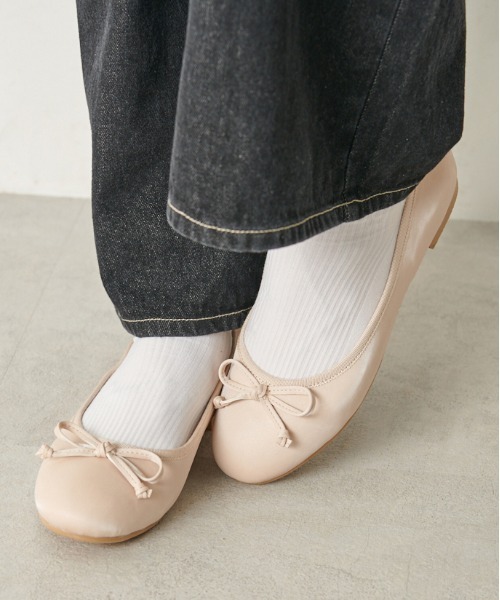 OLIVE des OLIVE（オリーブデオリーブ）の「バレーシューズ（パンプス・レディース・オフホワイト/ピンク/ブラック・SMALL/MEDIUM/LARGE）」の10枚目の写真