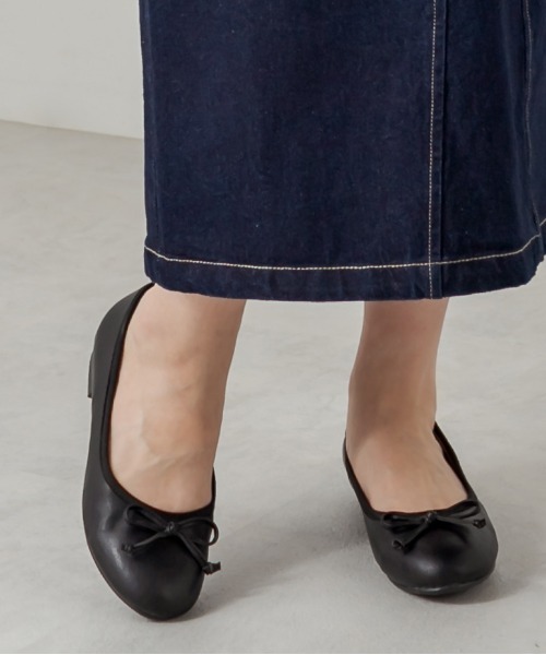 OLIVE des OLIVE（オリーブデオリーブ）の「バレーシューズ（パンプス・レディース・オフホワイト/ピンク/ブラック・SMALL/MEDIUM/LARGE）」の7枚目の写真